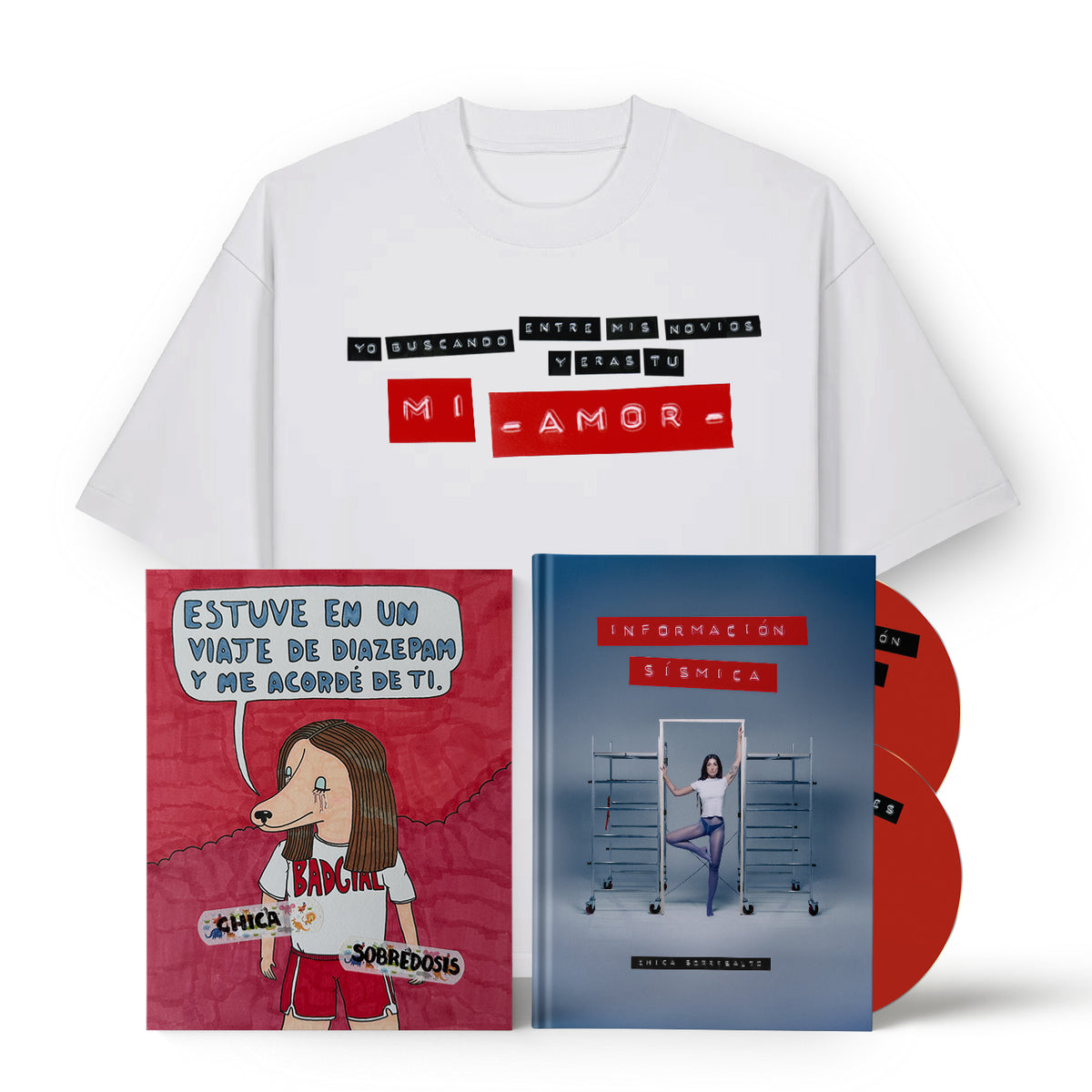 CD - Información Sísmica + Camiseta “Y eras tú mi amor”