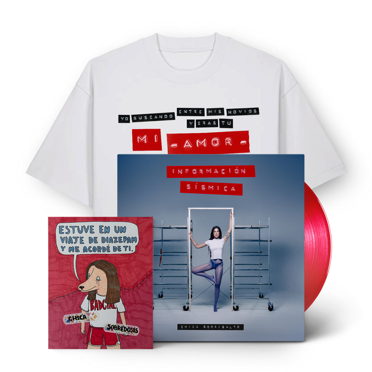LP - Información Sísmica + Camiseta “Y eras tú mi amor”