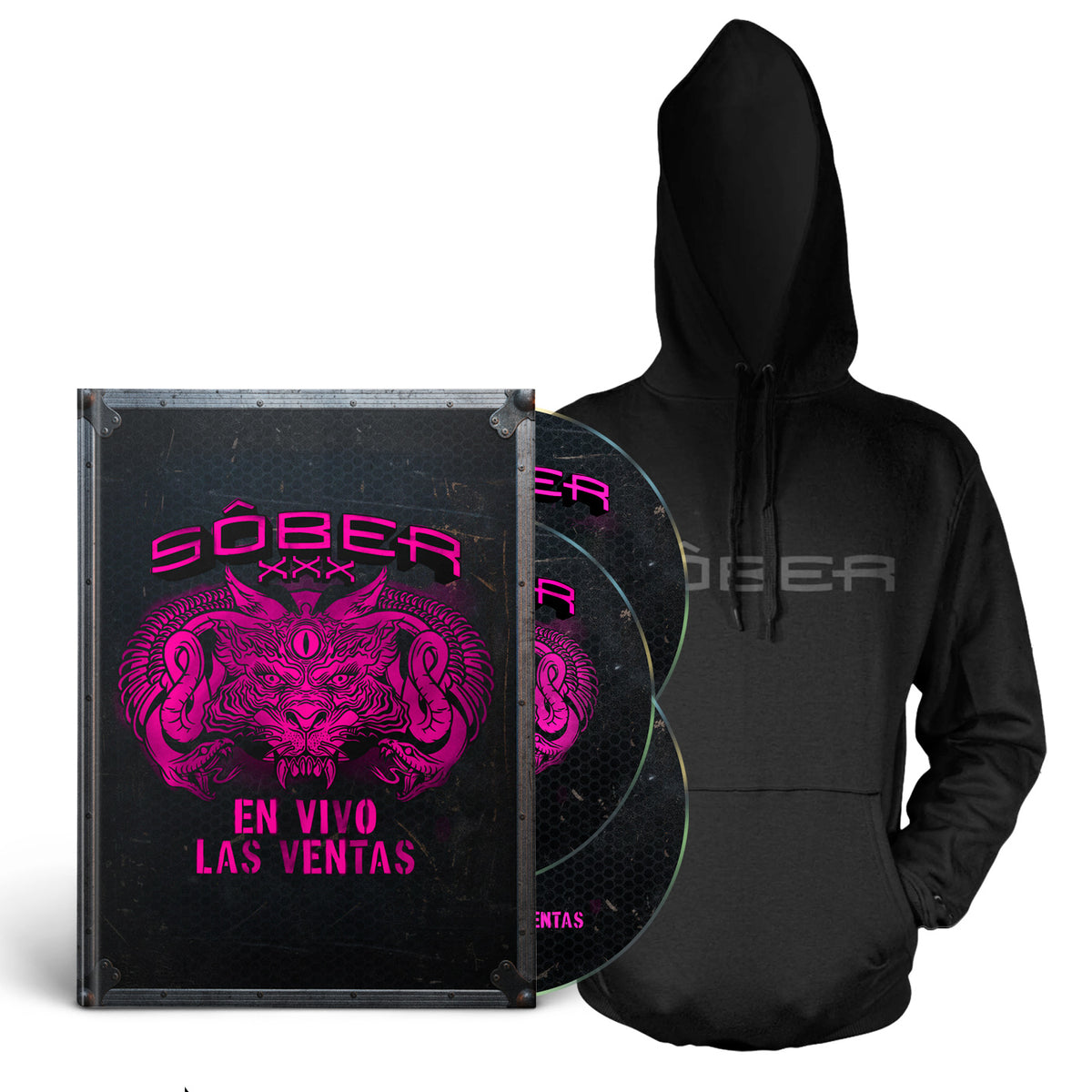 Doble CD + DVD - XXX Aniversario. En vivo Las Ventas + Sudadera Sôber