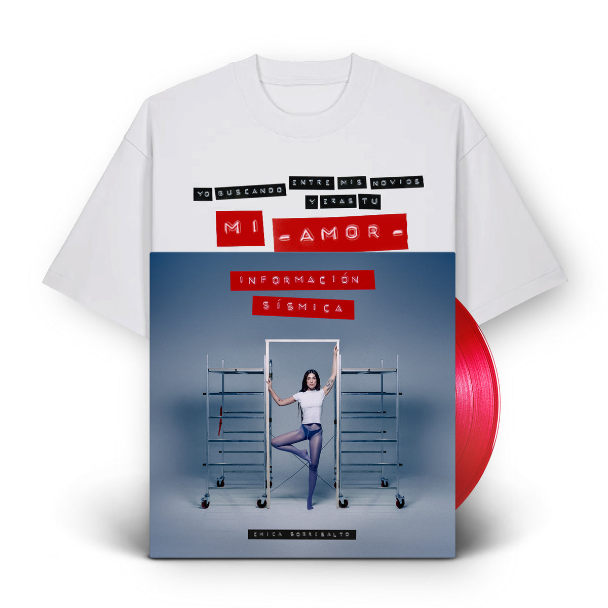 LP - Información Sísmica + Camiseta “Y eras tú mi amor”