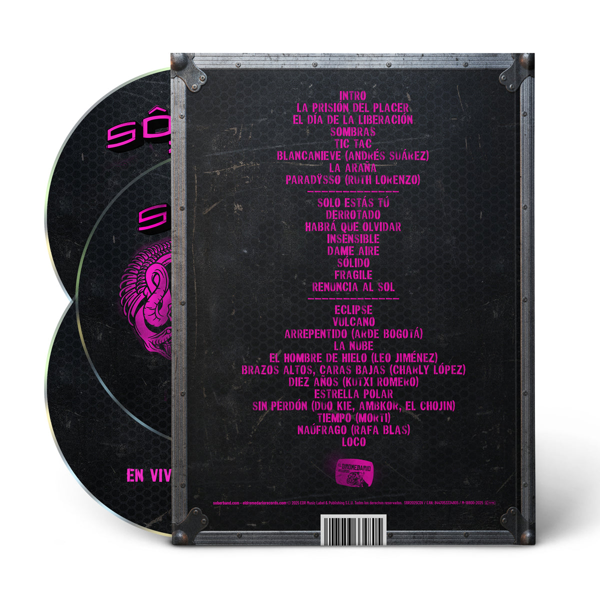 Doble CD + DVD - XXX Aniversario. En vivo Las Ventas + Sudadera Sôber de El Dromedario Records