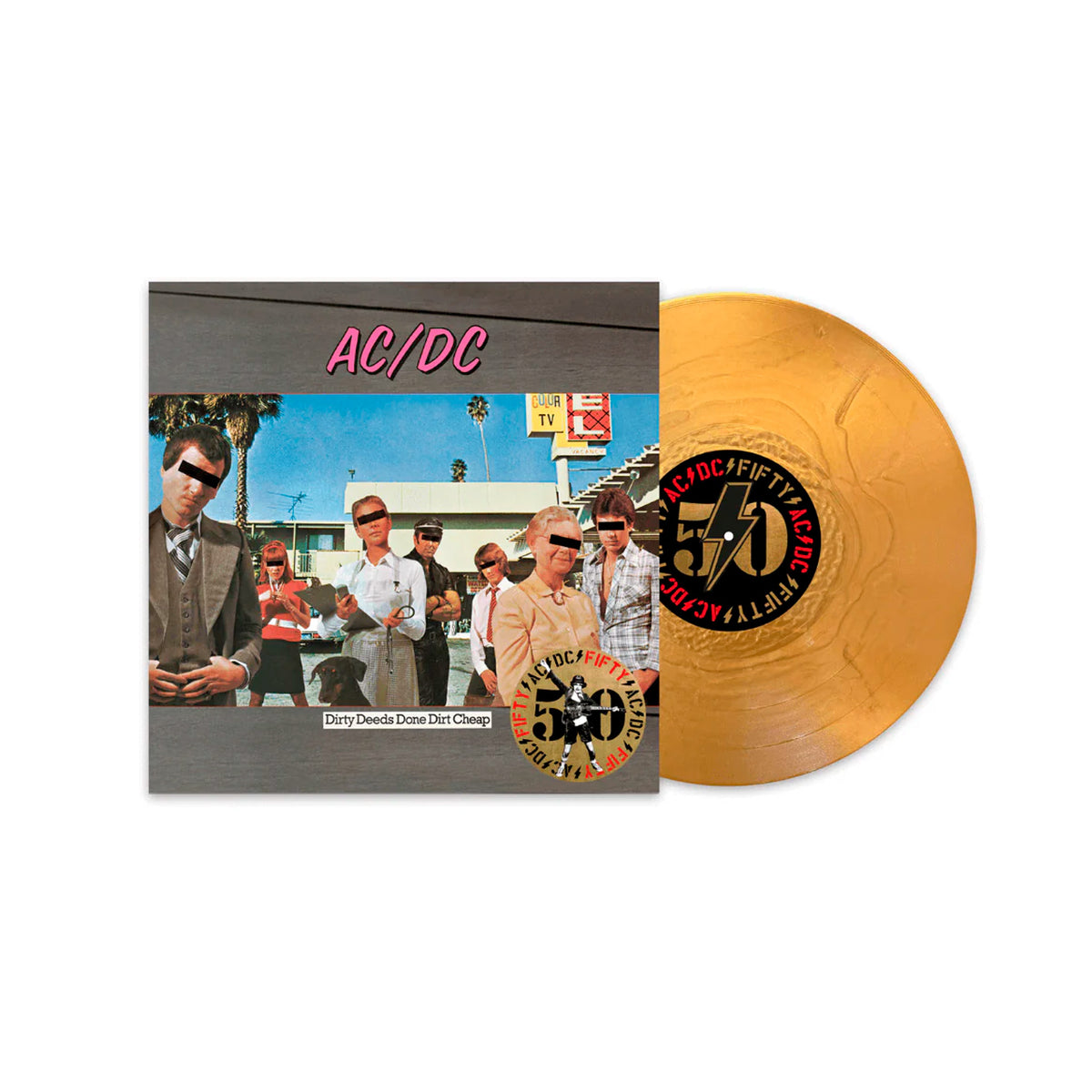 LP - Dirty Deed Done Dirt Cheap (50th Anniversary) de El Dromedario Records
