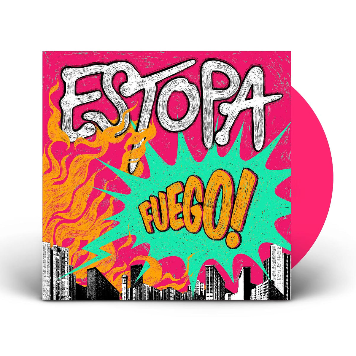 LP - Fuego (vinilo rosa) de El Dromedario Records