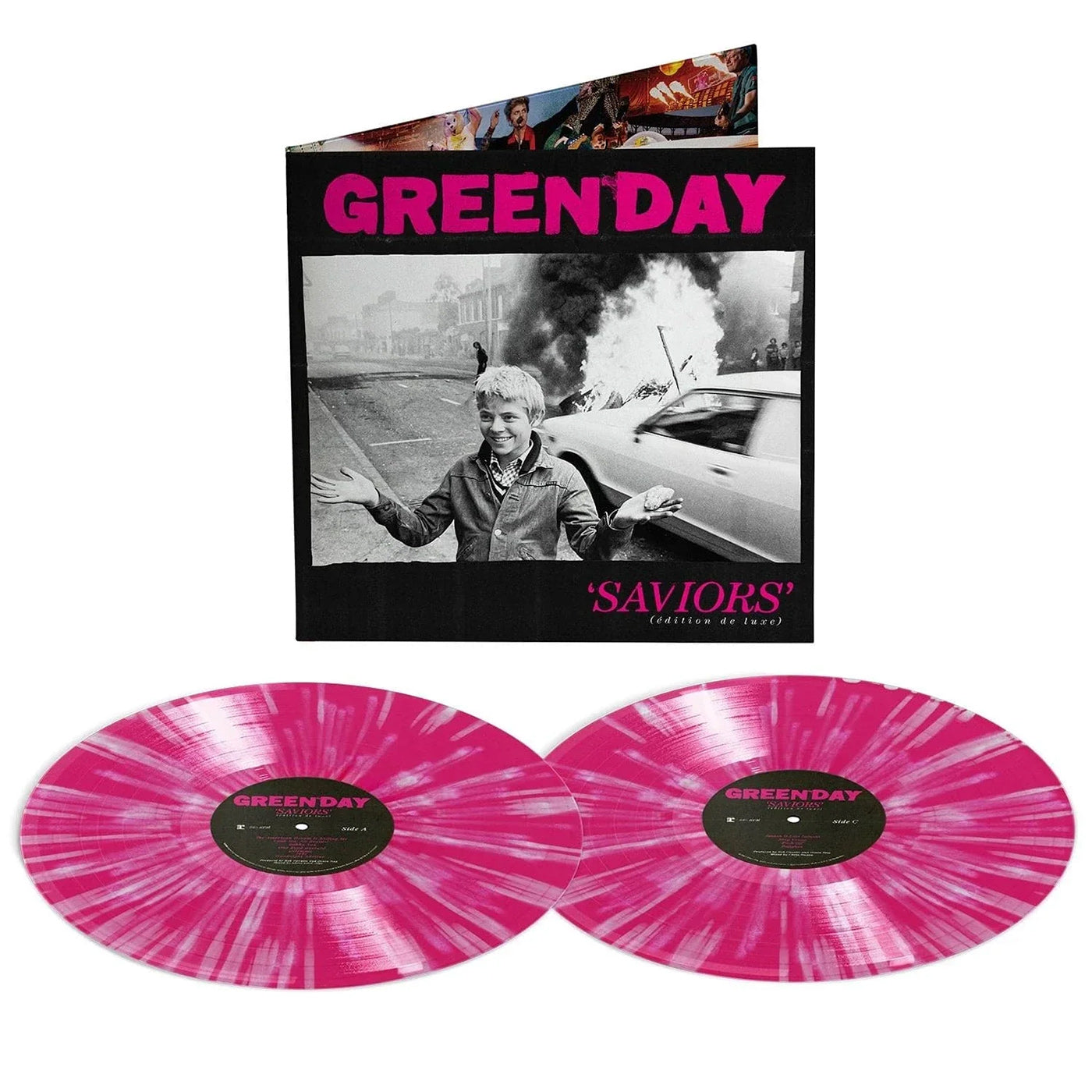 LP - Saviors (Edición deluxe) (Color rosa con salpicaduras) de El Dromedario Records