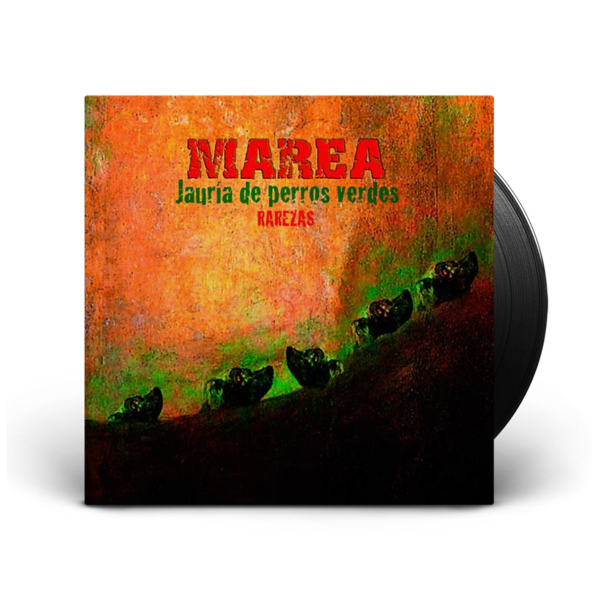 Jauría de perros verdes